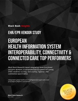 Cover: European EHR/EPR Interoperability & Connected Care Top Performers